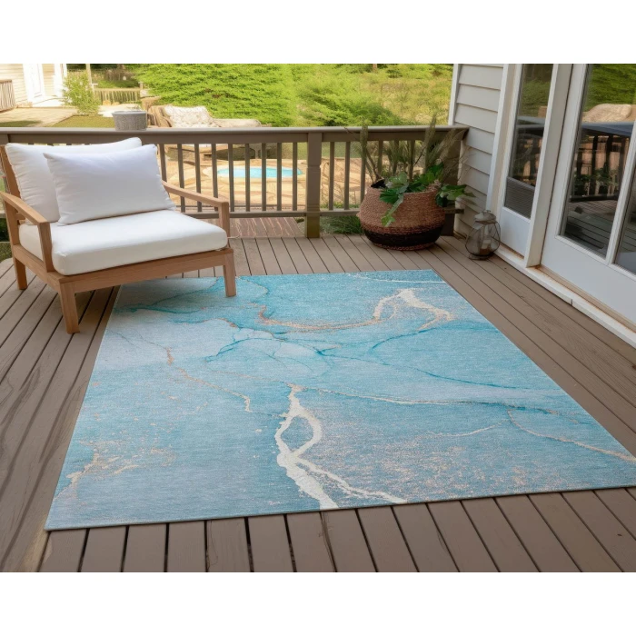 Chantille ACN510 Teal 5' x 7'6" Rug