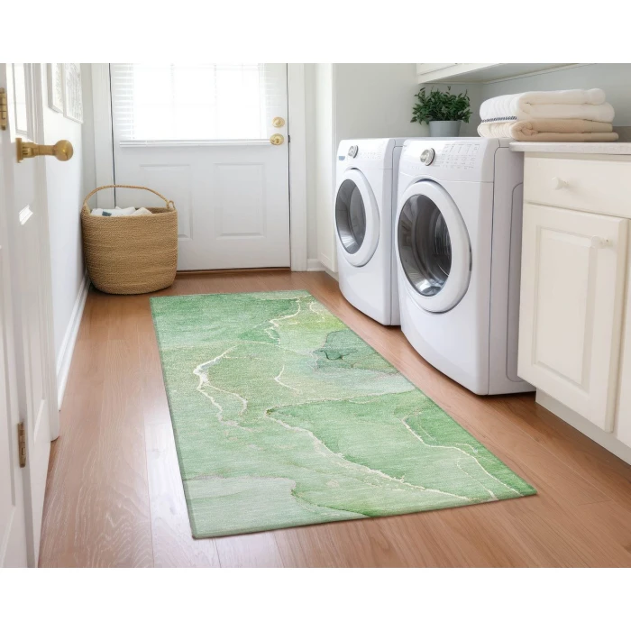Chantille ACN511 Green 2'3" x 7'6" Rug