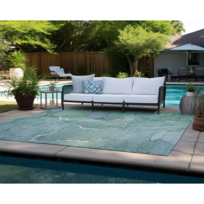 Chantille ACN511 Teal 10' x 14' Rug
