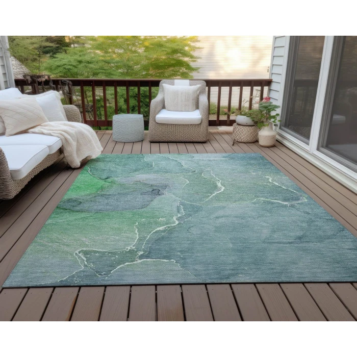 Chantille ACN511 Teal 10' x 14' Rug