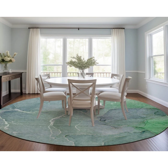Chantille ACN511 Teal 8' x 8' Rug