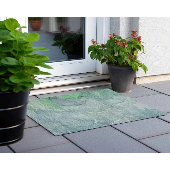 Chantille ACN511 Teal 1'8" x 2'6" Rug