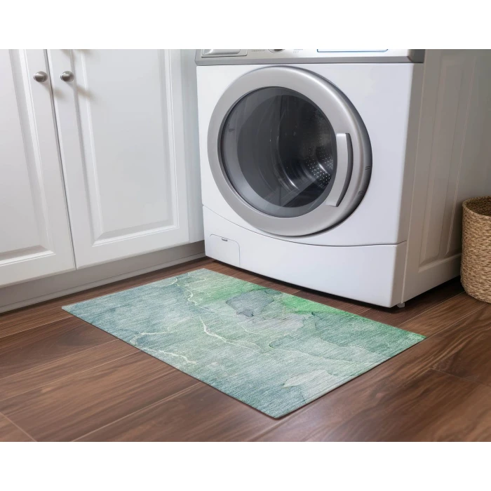 Chantille ACN511 Teal 1'8" x 2'6" Rug
