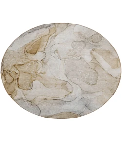 Addison Chantille ACN512 Beige 8 ft. x 8 ft. Round Rug