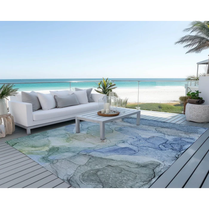 Chantille ACN512 Blue 8' x 10' Rug