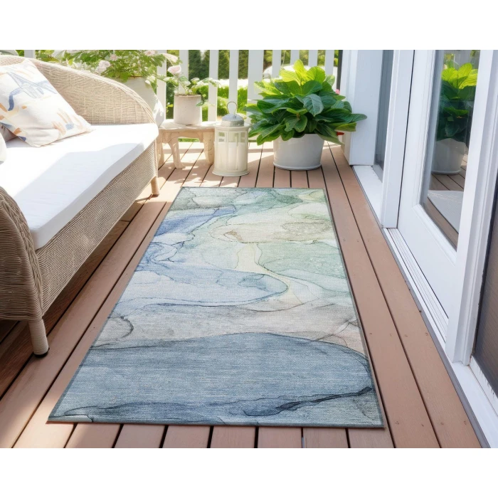 Chantille ACN512 Blue 2'3" x 7'6" Rug
