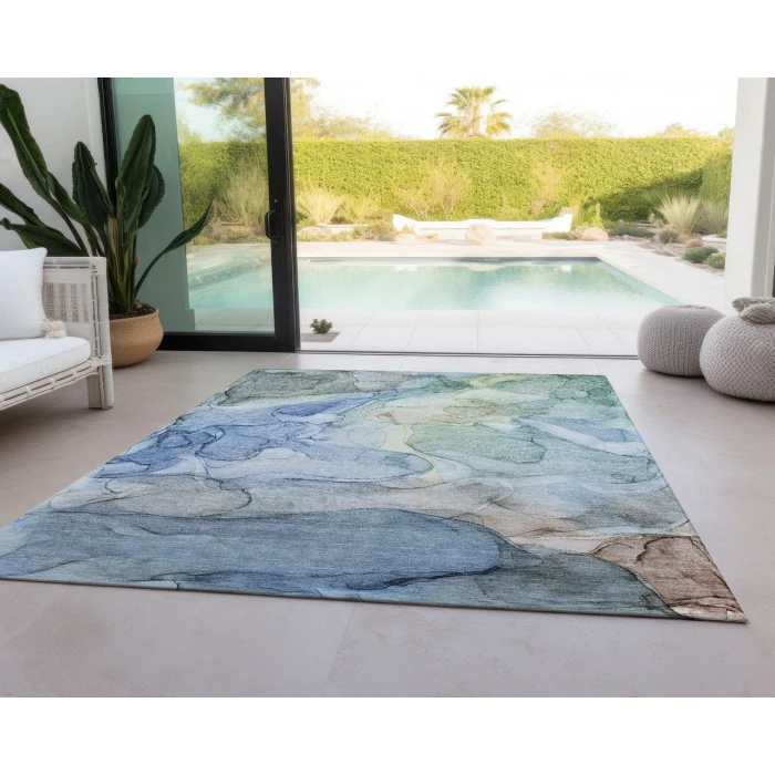 Chantille ACN512 Blue 8' x 10' Rug