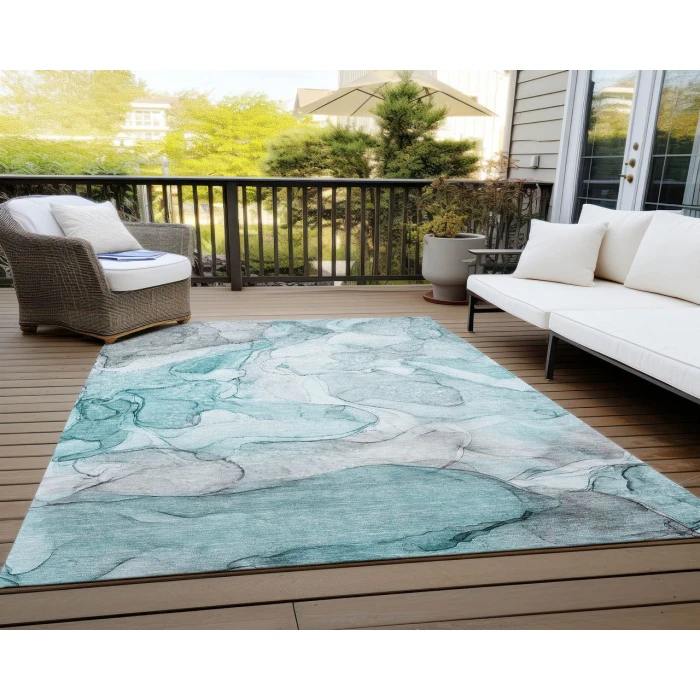 Chantille ACN512 Teal 9' x 12' Rug
