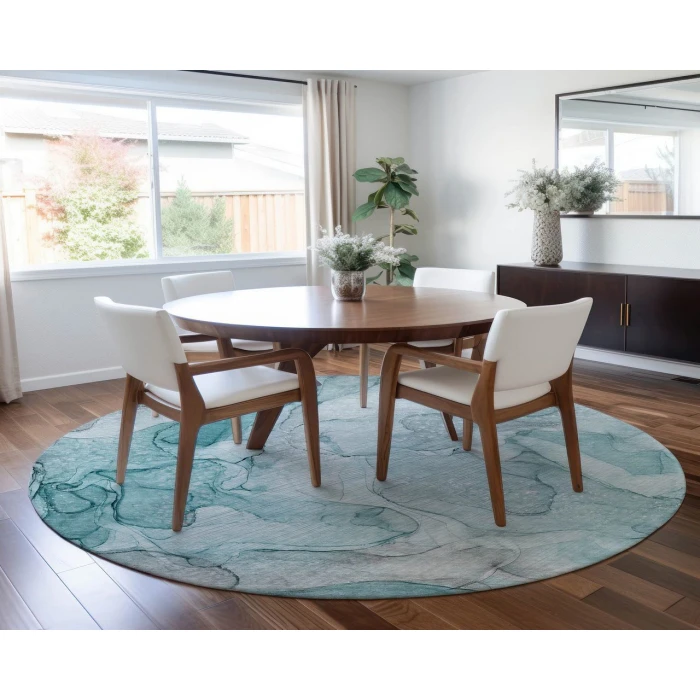 Chantille ACN512 Teal 8' x 8' Rug
