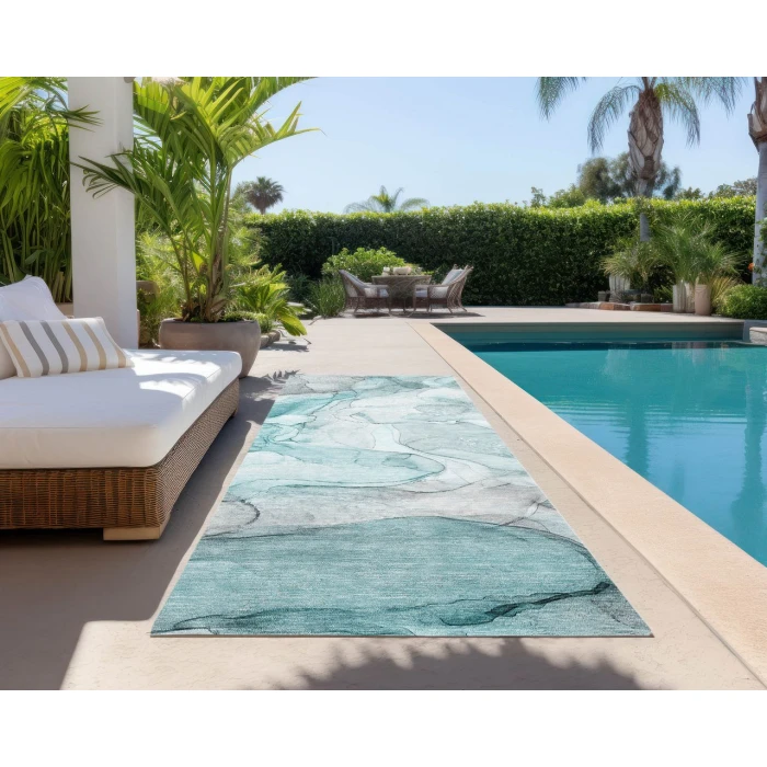 Chantille ACN512 Teal 2'3" x 7'6" Rug