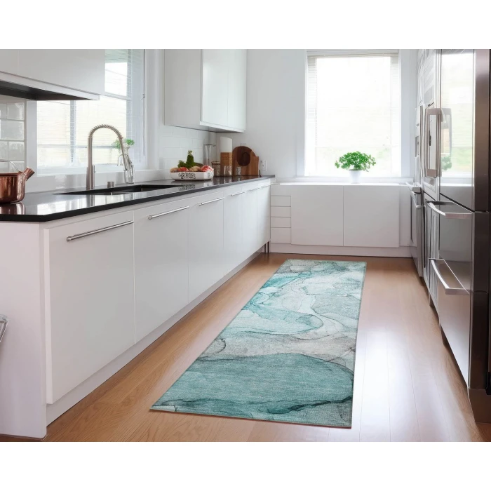 Chantille ACN512 Teal 2'3" x 7'6" Rug