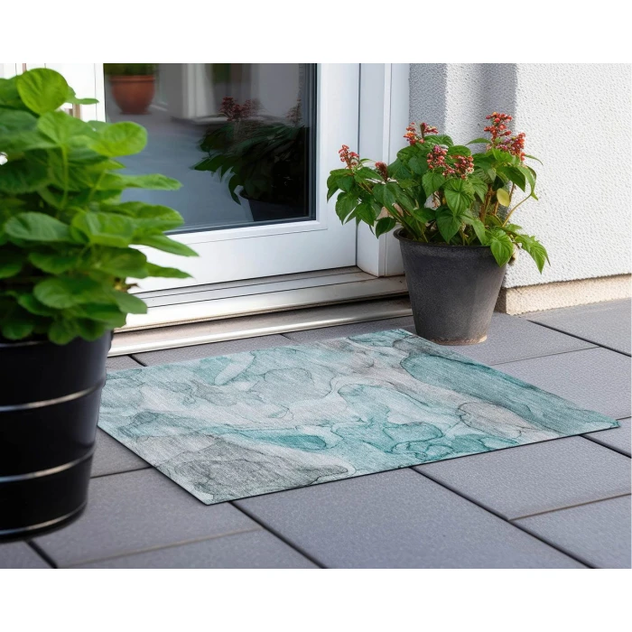 Chantille ACN512 Teal 1'8" x 2'6" Rug