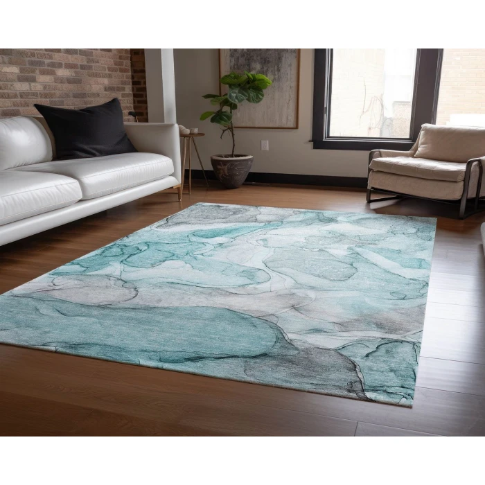 Chantille ACN512 Teal 9' x 12' Rug