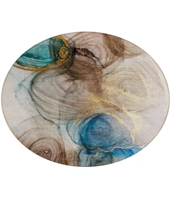 Addison Chantille ACN513 Beige 8 ft. x 8 ft. Round Rug