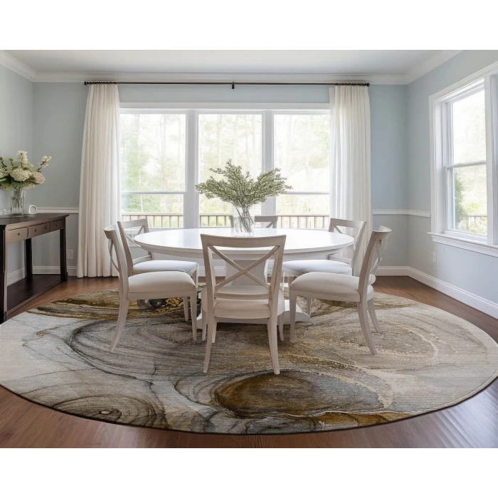 Chantille ACN513 Brown 8' x 8' Rug