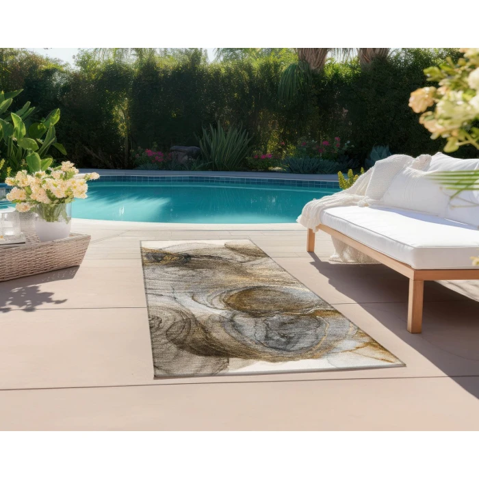 Chantille ACN513 Brown 2'3" x 7'6" Rug
