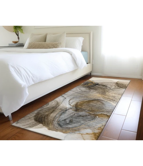 Chantille ACN513 Brown 2'3" x 7'6" Rug