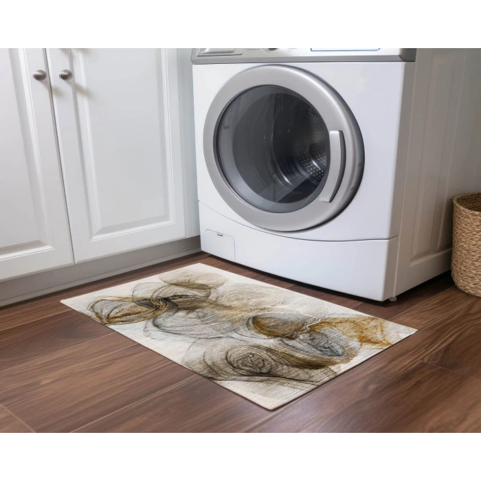 Chantille ACN513 Brown 1'8" x 2'6" Rug