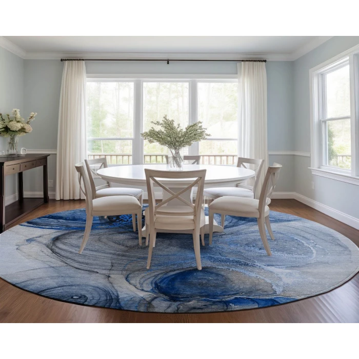 Chantille ACN513 Navy 8' x 8' Rug