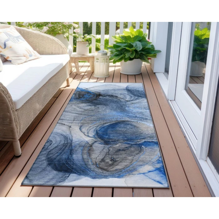 Chantille ACN513 Navy 2'3" x 7'6" Rug