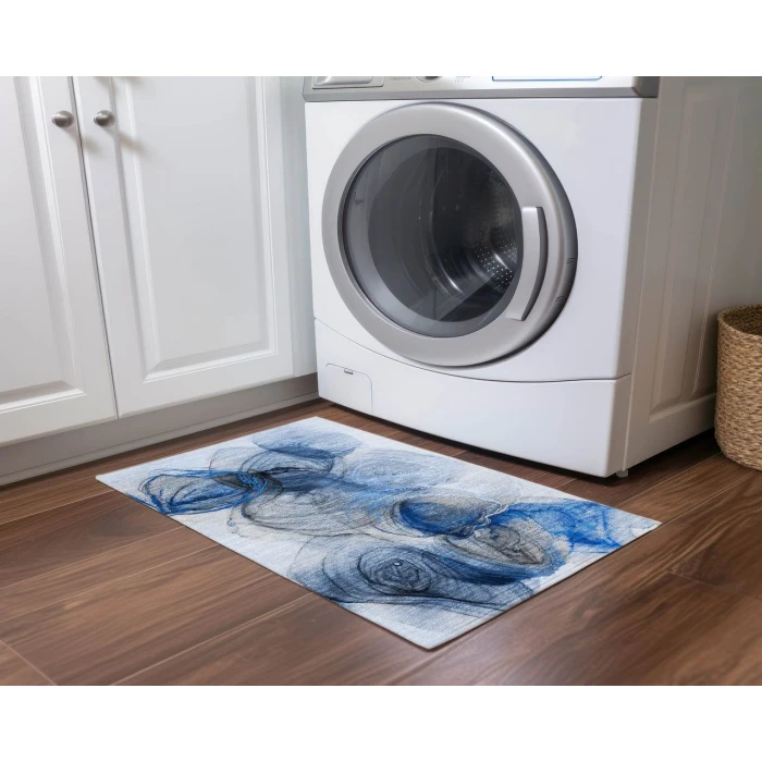 Chantille ACN513 Navy 1'8" x 2'6" Rug