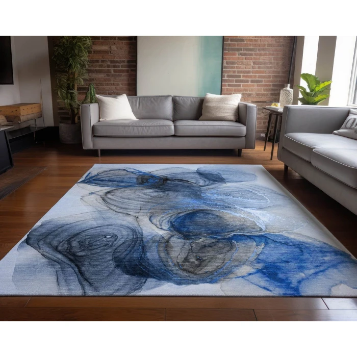 Chantille ACN513 Navy 3' x 5' Rug