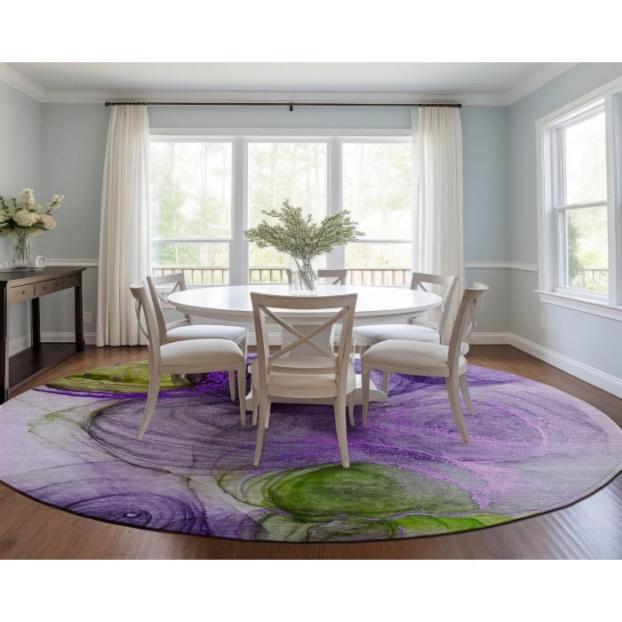 Chantille ACN513 Purple 8' x 8' Rug