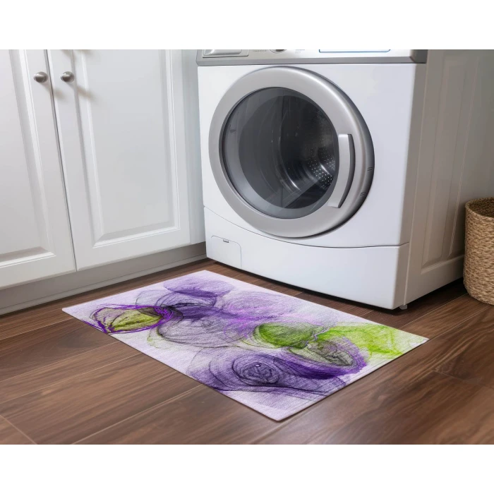 Chantille ACN513 Purple 1'8" x 2'6" Rug