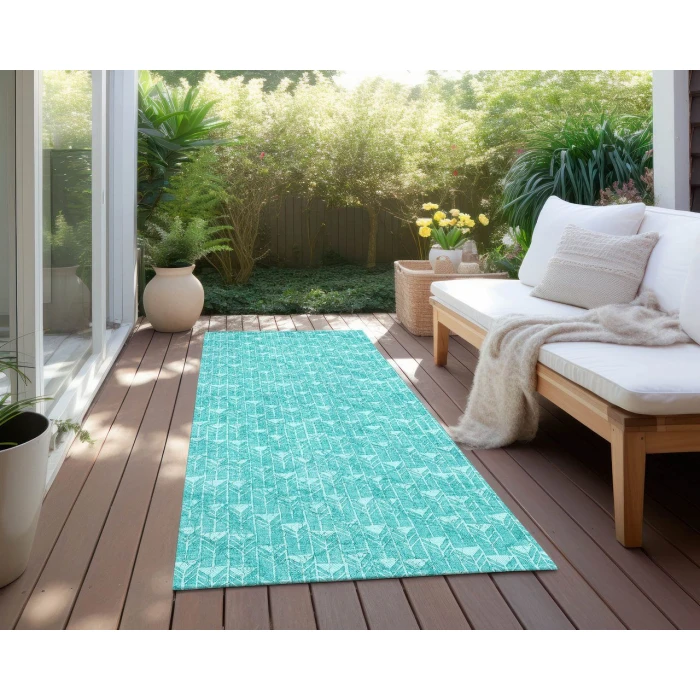 Chantille ACN514 Teal 2'3" x 7'6" Rug