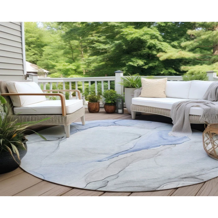 Chantille ACN515 Blue 8' x 8' Rug