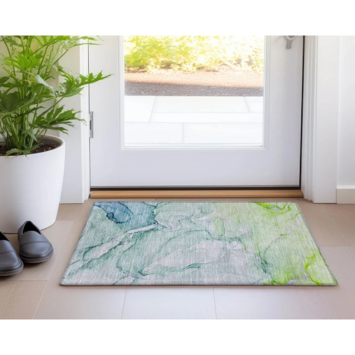 Chantille ACN516 Green 1'8" x 2'6" Rug