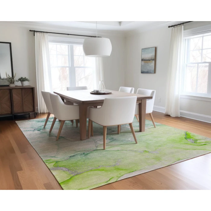 Chantille ACN516 Green 5' x 7'6" Rug