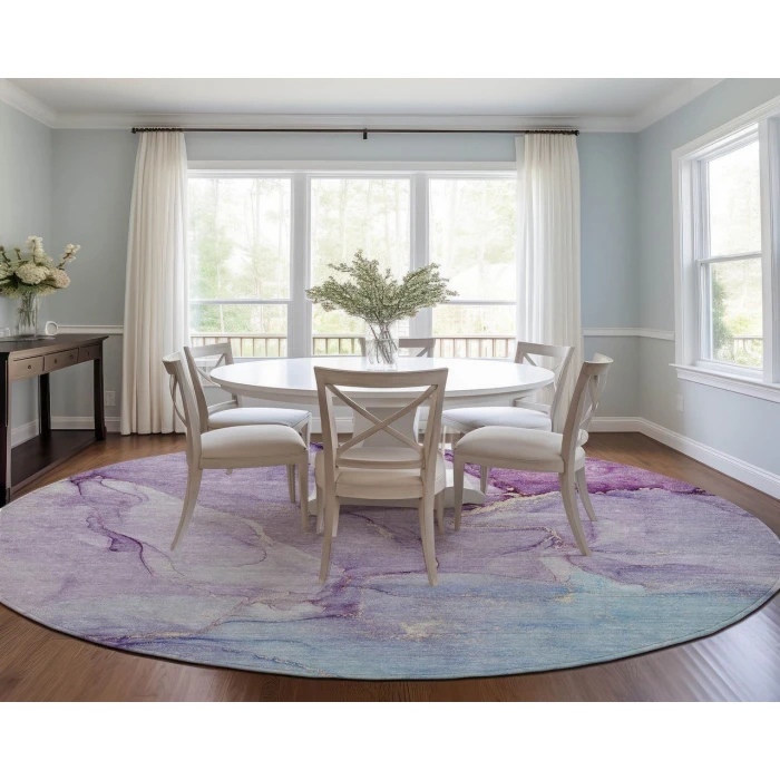 Chantille ACN516 Purple 8' x 8' Rug