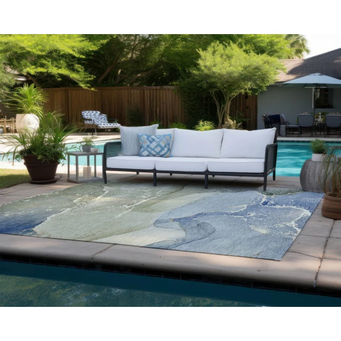 Chantille ACN517 Blue 8' x 10' Rug