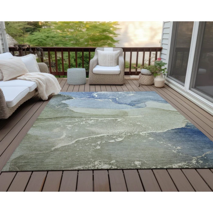 Chantille ACN517 Blue 8' x 10' Rug