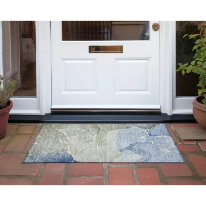 Chantille ACN517 Blue 1'8" x 2'6" Rug