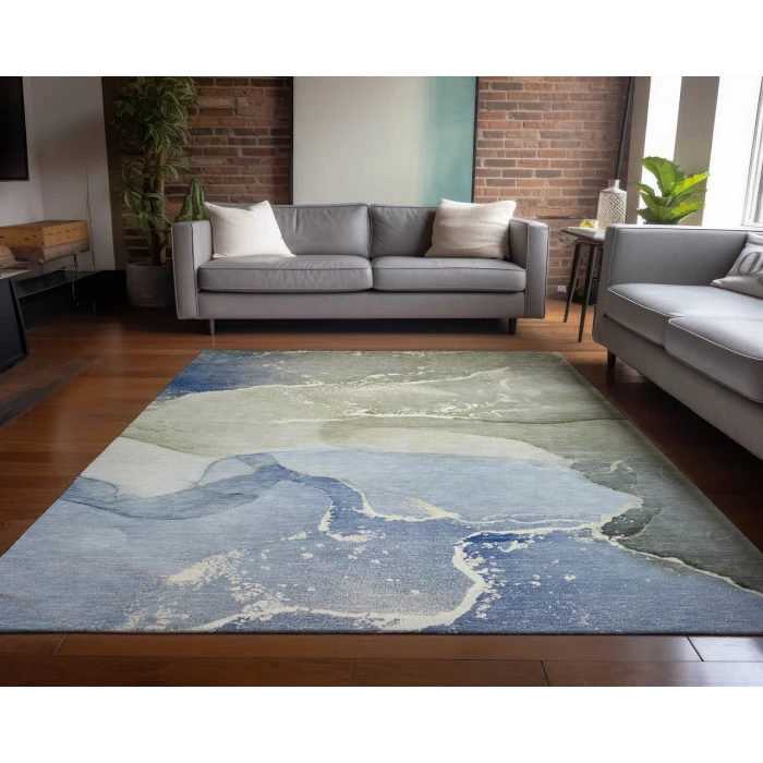 Chantille ACN517 Blue 8' x 10' Rug