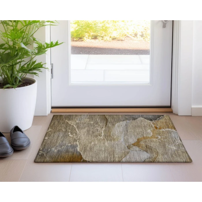 Chantille ACN517 Brown 1'8" x 2'6" Rug
