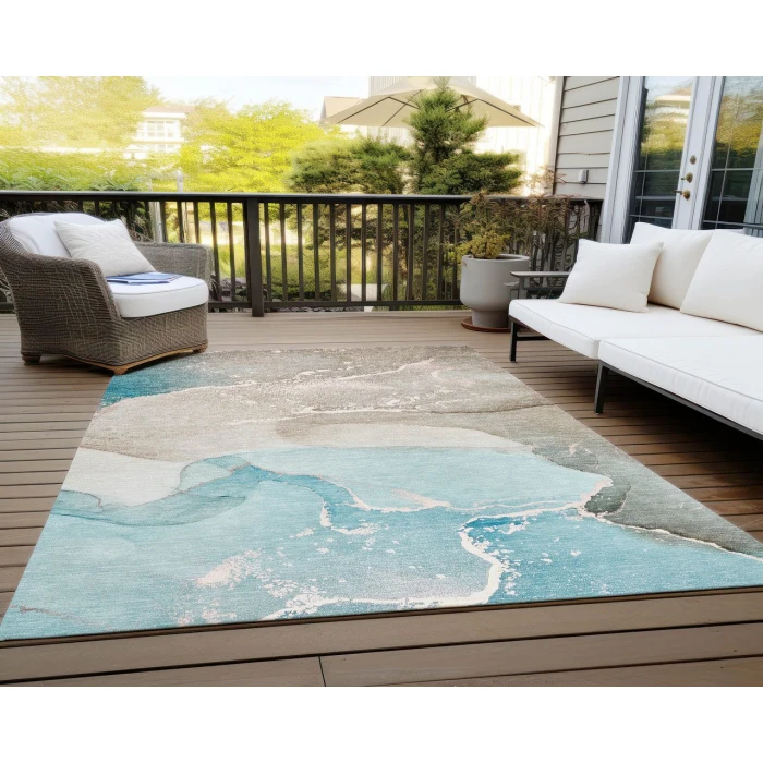 Chantille ACN517 Teal 9' x 12' Rug