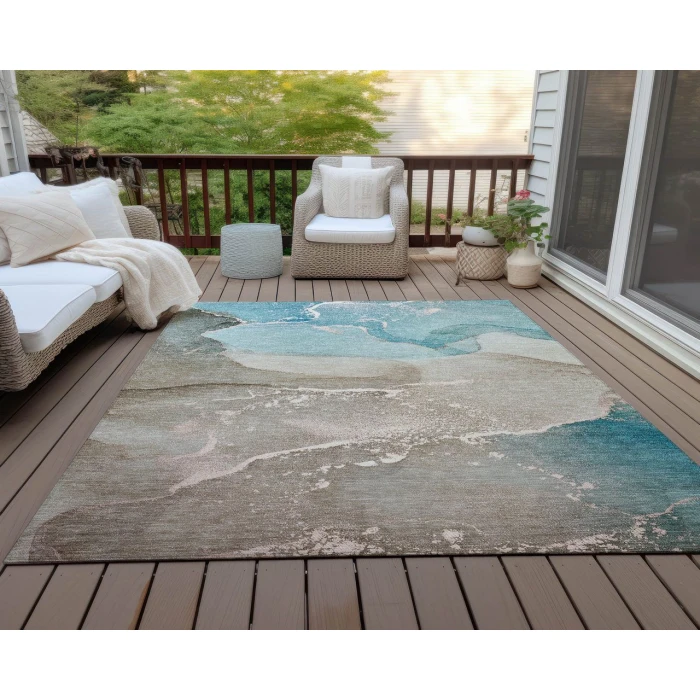 Chantille ACN517 Teal 9' x 12' Rug