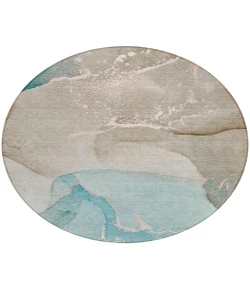 Addison Chantille ACN517 Teal 8 ft. x 8 ft. Round Rug