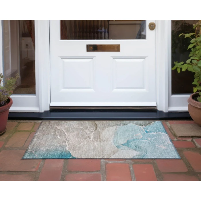 Chantille ACN517 Teal 1'8" x 2'6" Rug