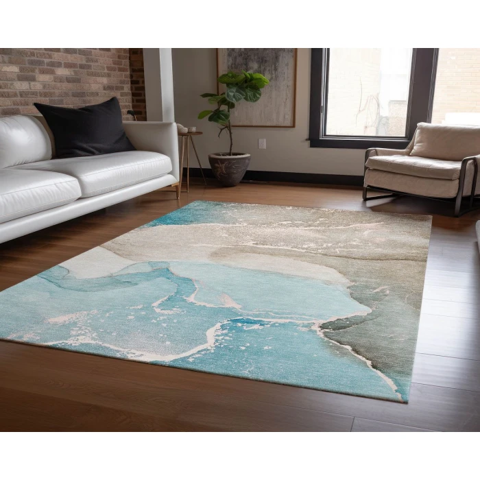 Chantille ACN517 Teal 9' x 12' Rug