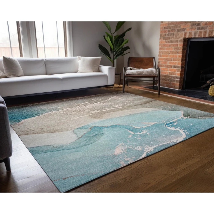 Chantille ACN517 Teal 9' x 12' Rug