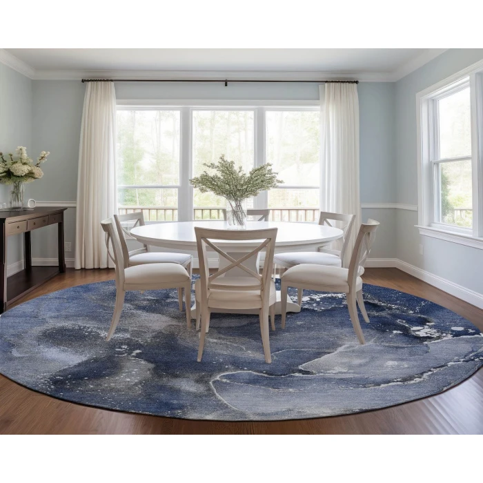 Chantille ACN518 Navy 8' x 8' Rug