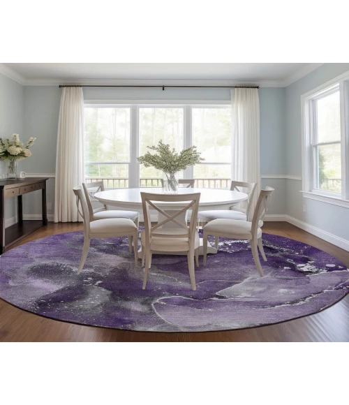 Chantille ACN518 Purple 8' x 8' Rug