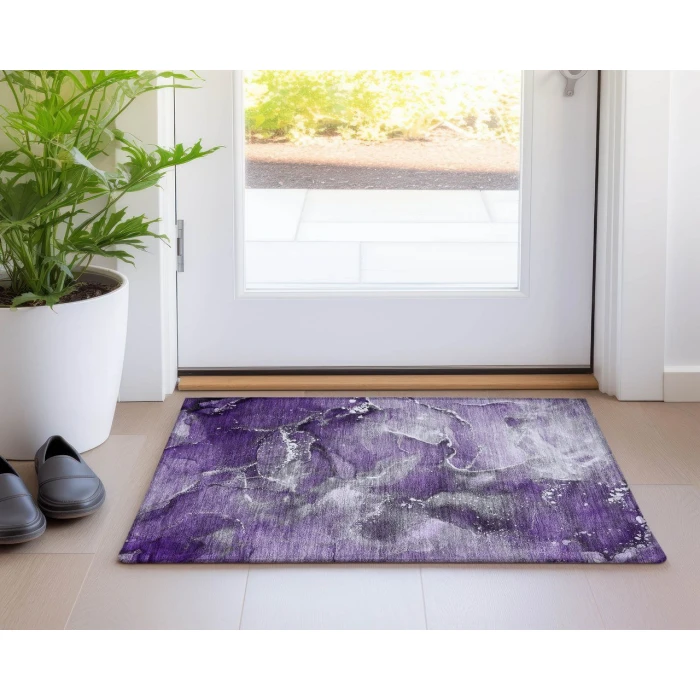 Chantille ACN518 Purple 1'8" x 2'6" Rug