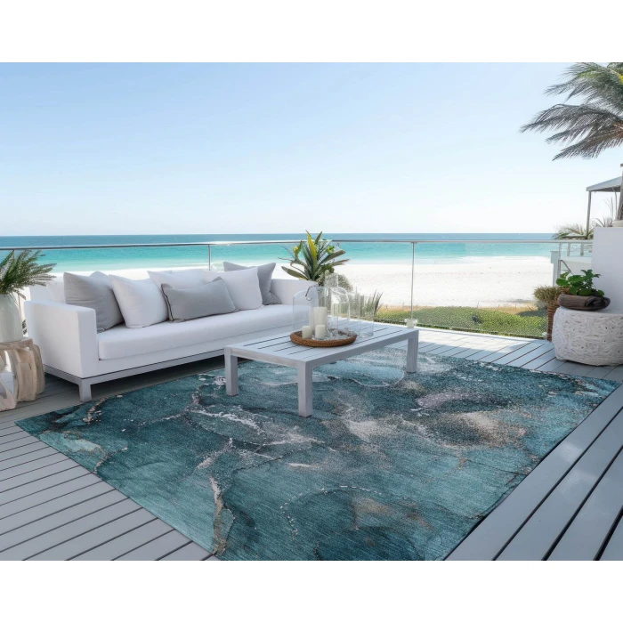 Chantille ACN518 Teal 2'6" x 3'10" Rug