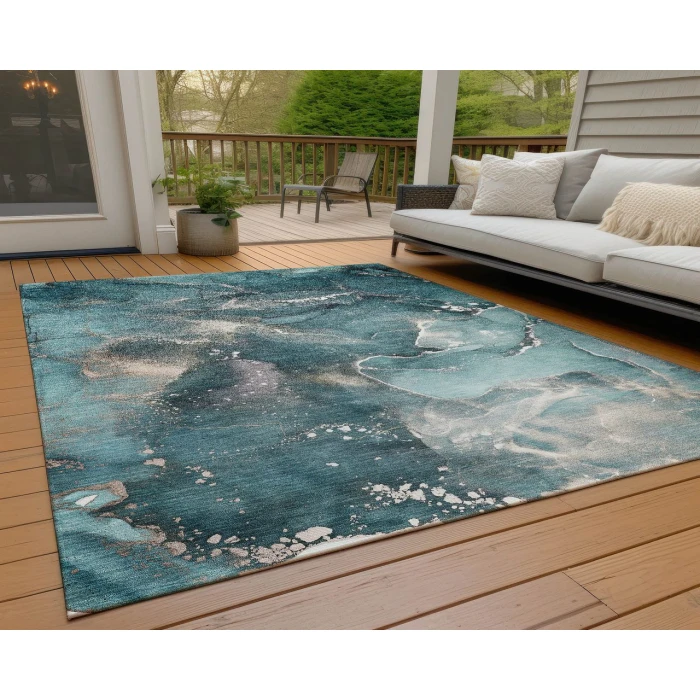 Chantille ACN518 Teal 2'6" x 3'10" Rug