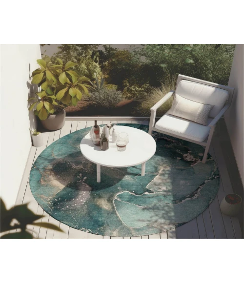 Chantille ACN518 Teal 8' x 8' Rug